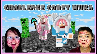 MOMON & ATUN CHALLENGE CORET MUKA di MINECRAFT OBBY ROBLOX @BANGJBLOX | ROBLOX INDONESIA