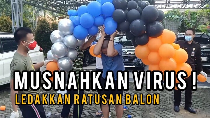 Virus CORONA MATI Ratusan Balon MELEDAK