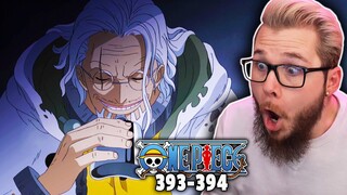 SILVERS RAYLEIGH!? | One Piece Ep 393-394 REACTION