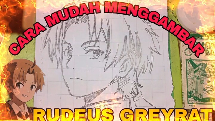 cara yang paling mudah menggambar RUDEUS GRYRAT ,dengan hasil yang bagus
