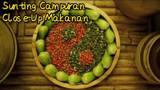 Sunting Campuran Close-Up Makanan