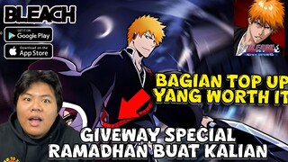 Rekomen Buat Yang Mau Top Up Yg Paling Worth It Di Bleach Soul Reaper & Giveway Topup In 2 Akun Juga