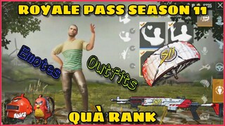 THÔNG TIN ROYALE PASS, QUÀ RANK SEASON 11 VÀ NHỮNG CẬP NHẬT SẮP TỚI || PUBG MOBILE