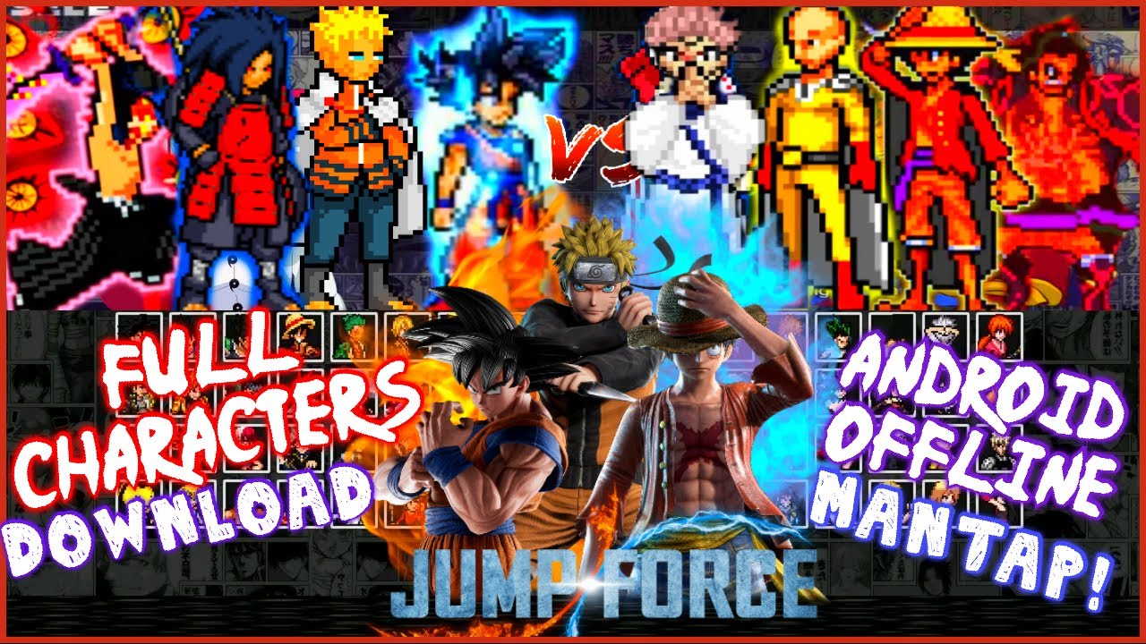 JUMP FORCE MUGEN ANDROID 2022, FULL 230 KARAKTER