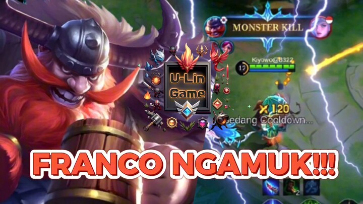 U-LIN GAME || FRANCO NGAMUK❗❗❗. MOBILE LEGENDS . MLBB