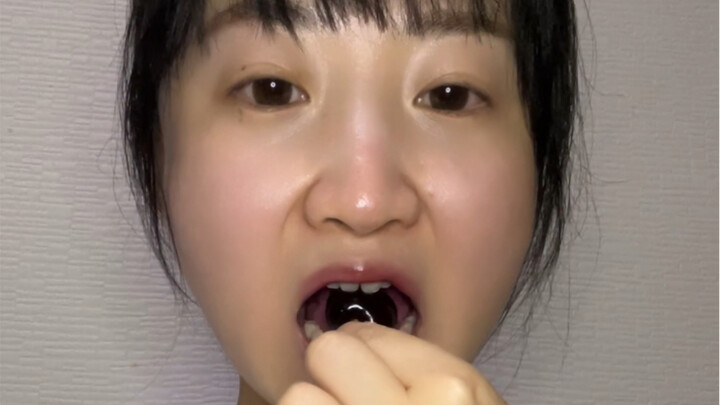 My dad asked me if I wanted to eat freshly picked cherries.