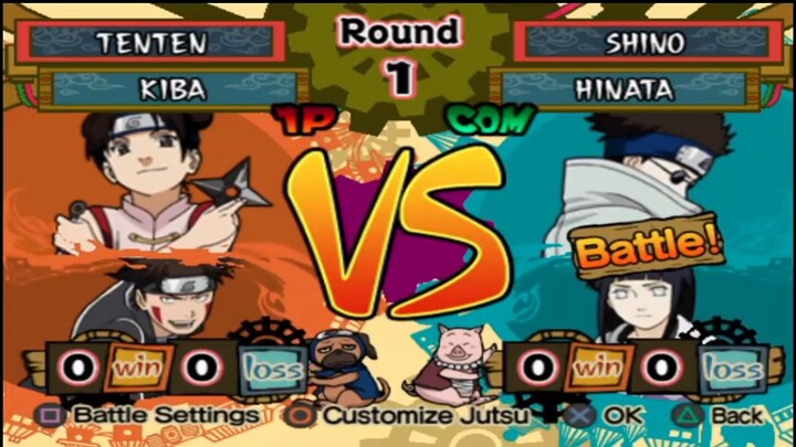 TENTEN KECIL VS SHINO KECIL GAMEPLAY ™ Battle Games Naruto Shippuden Ultimate Ninja 5 PlayStation2