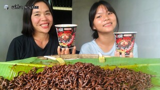 มาม่าเผ็ดนรก ที่ไม่เห็นจะเผ็ดเลย😅แม่ชบามาแจ้งข่าวกลับญี่ปุ่นจ้า | แม่ชบาพาแซ่บบ