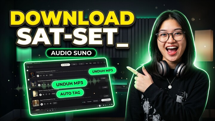 DOWNLOAD SUNO SAT-SET Cara Download Ratusan Lagu Suno AI Langsung Rapi Ber-Cover