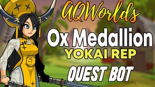 AQW - OX MEDALLION x YOKAI Rep Quest Bot | Grimoire 3.8+ PRO