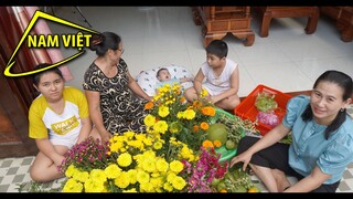 Chưng bông và trái cây - Đón tết nguyên đán 2021- Nam Việt 1330