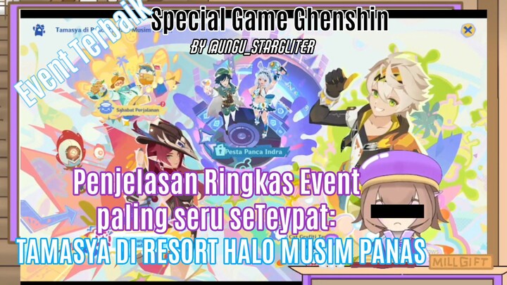 event ghenshin paling seru di natlan: tamasya di resort halo musim panas