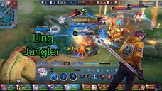 Hyper Ling Starlight acak2 musuh !!! | MLBB Mobile Legend