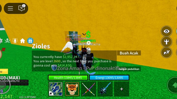 DAY 10 gacha di blox fruit