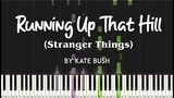 Running Up That Hill by Kate Bush (Stranger Things) synthesia piano tutorial + sheet music
