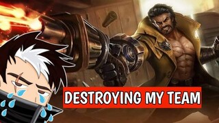 A GODLY ROGER WAS COMPLETELY DESTROYING MY WHOLE TEAM | AkoBida GRANGER SOLO RANK GAMEPLAY - MLBB