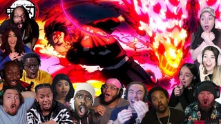 SUN HALO DRAGON | DEMON SLAYER SEASON 3 EPISODE 5 ULTIMATE REACTION COMPILATION