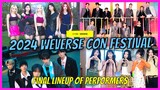 2024 Weverse Con Festival Final Lineup of Performers