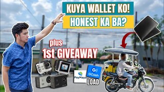 Laglag Wallet Social Experiment Sa Mga Tricycle Drivers and Camera/Load Giveaway