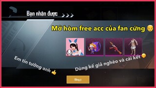 MỞ X35 HÒM FREE ACC CỦA FAN | KHÁ GẮT DÙNG KẾ GIẢ NGHÈO VÀ CÁI KẾT || PUBG MOBILE