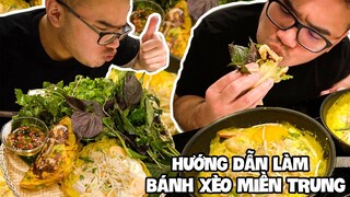 HƯỚNG DẪN LÀM MÓN BÁNH XÈO MIỀN TRUNG QUÁ NGON QUÁ GIÒN TẠI NHÀ