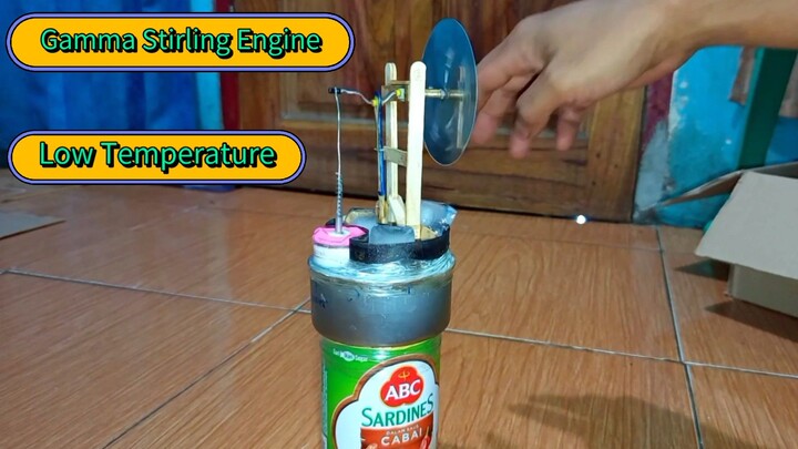 Mesin Stirling Gamma | Suhu Rendah