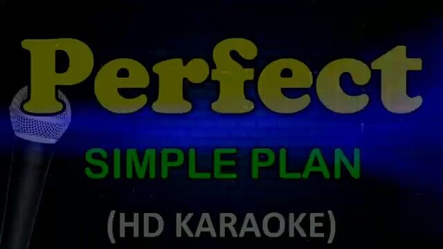 Perfect-Simple Plan (karaoke)