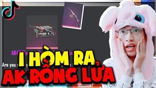 ANH ĐỨNG ĐÂY TỪ CHIỀU VÀ PHA MỞ 1 HÒM RA AK RỒNG LỬA CỰC ẢO | HÙNG AKIRA XEM TIK TOK FREE FIRE