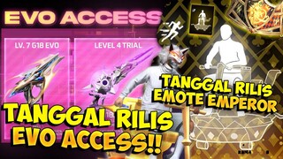 EVO ACCESS RESMI RILIS !! Tanggal Rilis Event Emote Emperor's Treasure & Superjock Dash Animation