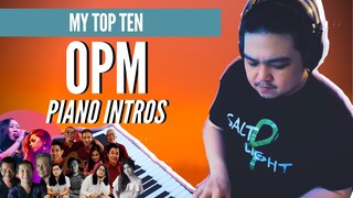 PINOY MUSICIAN plays ICONIC OPM SONGS || PIANO INTROS  || TsikenPorkAdobo Music