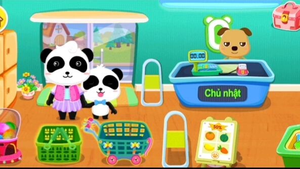 Babybus Đi Siêu Thị Cùng Mẹ Gấu và Kiki