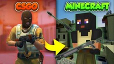 aku main csgo tapi di minecraft?!! seru banget!! #bestofbest