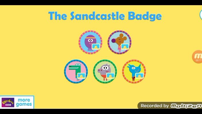 Hey Duggee The Sandcastle Badge Game 🎮.