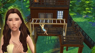 Treehouse With Floating Monkey Bars Tutorial - The Sims 4