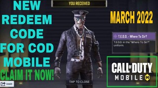 *March 2022* Call Of Duty Mobile New Redeem Code | Cod Mobile Redeem Code