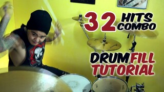 32 Hits DRUM FILL | Drum Lesson 32nd Notes | Joshoa Caballero [Drum Vlog]