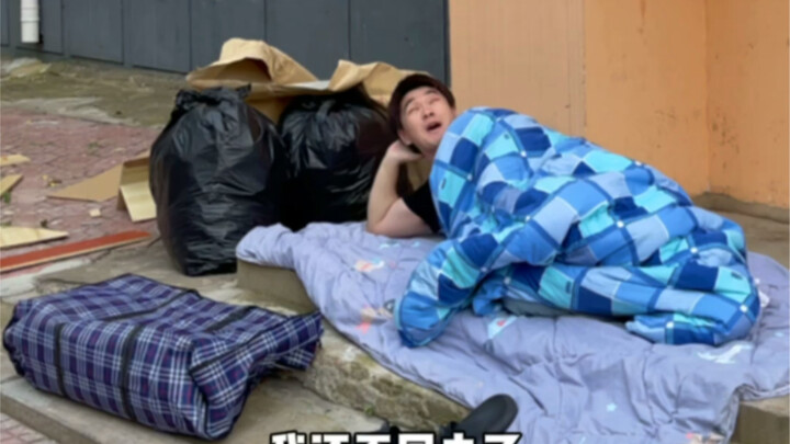 Can't sleep outside.