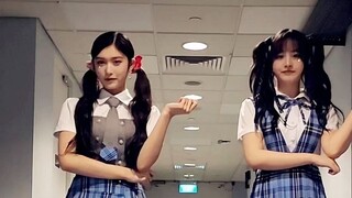 Twin Ponytails ความท้าทายในการเต้น "АイドルIDOL" ของอีซอจินจีวาน