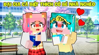 CHÀNG ĐẠI GIA CÁ BIỆT PHẢI LÒNG GẤU MORA CÔ BÉ NHÀ NGHÈO HAM HỌC TRONG MINECRAFT