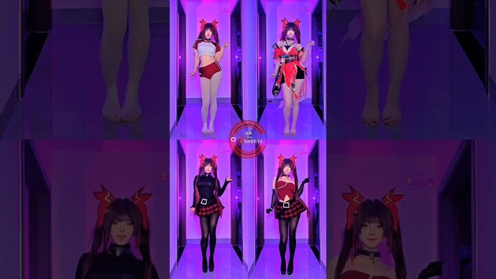 Hanabi Sparkle Dance With Cute Outfit ❤️ Honkai Star Rail Cosplay #shorts