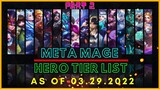 BEST MAGE IN MOBILE LEGENDS MARCH 2022 | MAGE TIER LIST MOBILE LEGENDS MARCH 2022