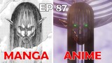 I CANNOT BELIEVE MAPPA HAD TO DO THIS to Attack on Titan Final Season Part 2 Ep 87 Manga vs Anime