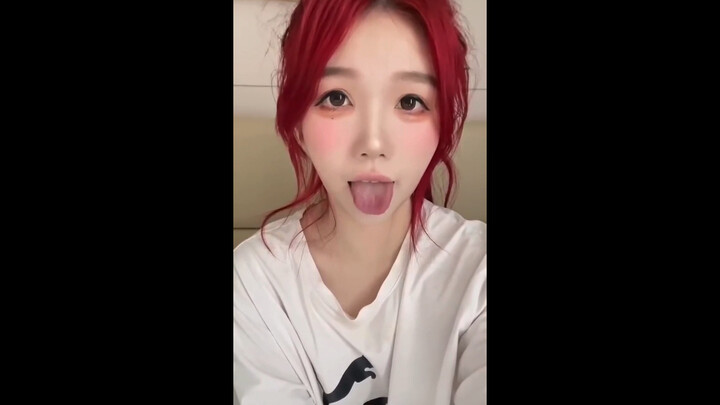 Do you like my red hair and sticking out tongue?