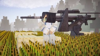 【Minecraft】The weak farmer protects his fields and wife