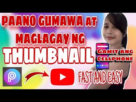 PAANO GUMAWA NG ATTRACTIVE THUMBNAIL SA YOUTUBE VIDEOS USING CELLPHONE | NAPAKADALI