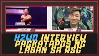 H2WO INTERVIEW SA LABAN NG NXP EVOS VS RSG PH