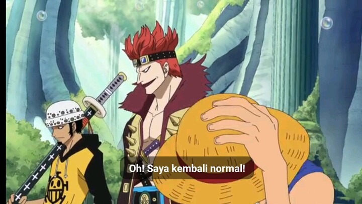 momen tiga serangkai Luffy one piece