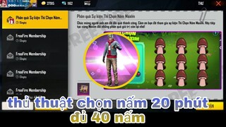 Garena free fire| sự kiện maxim bị lỗi cánh chọn nấm siêu nhanh 20 phút đủ 40 nấm đổi quà siêu rễ