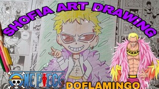 drawing anime one piece karakter Doflamingo part.2