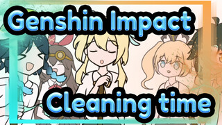 Genshin Impact|[Hand Drawn MAD]Cleaning time